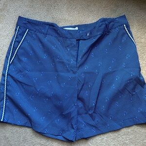 Lady Hagen blue golf shorts
